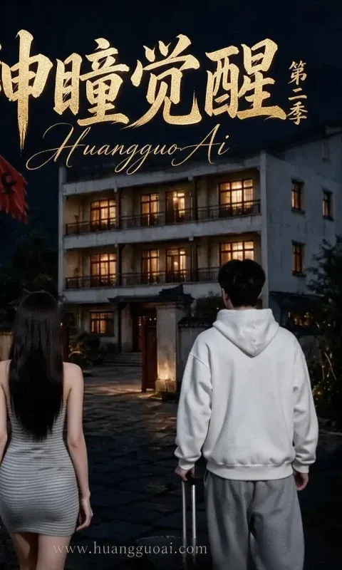 夜色中两人拖着行李走向亮灯老楼的剧集海报
