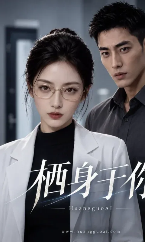 黄豆短剧剧照，穿白大褂的女主与男主