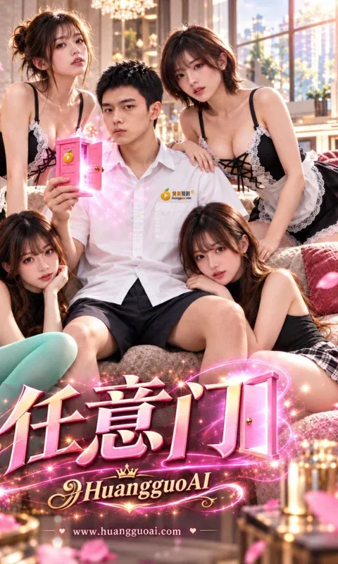 霓虹灯光下金发女性倚坐的剧集海报